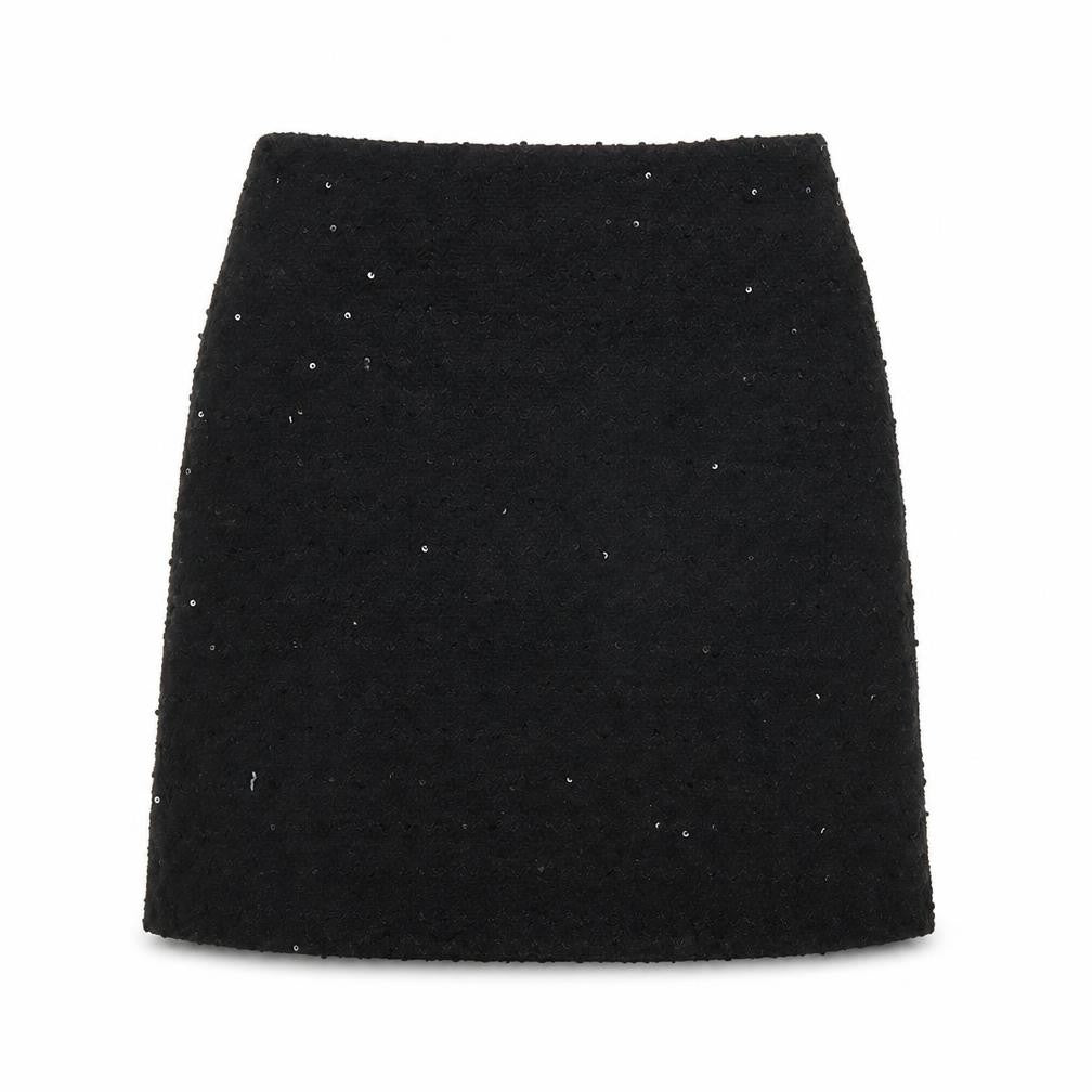 Paraphrase Womens Black Polyester A-Line Skirt Size 10 Zip