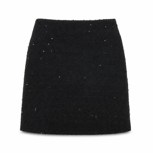 Paraphrase Womens Black Polyester A-Line Skirt Size 10 Zip