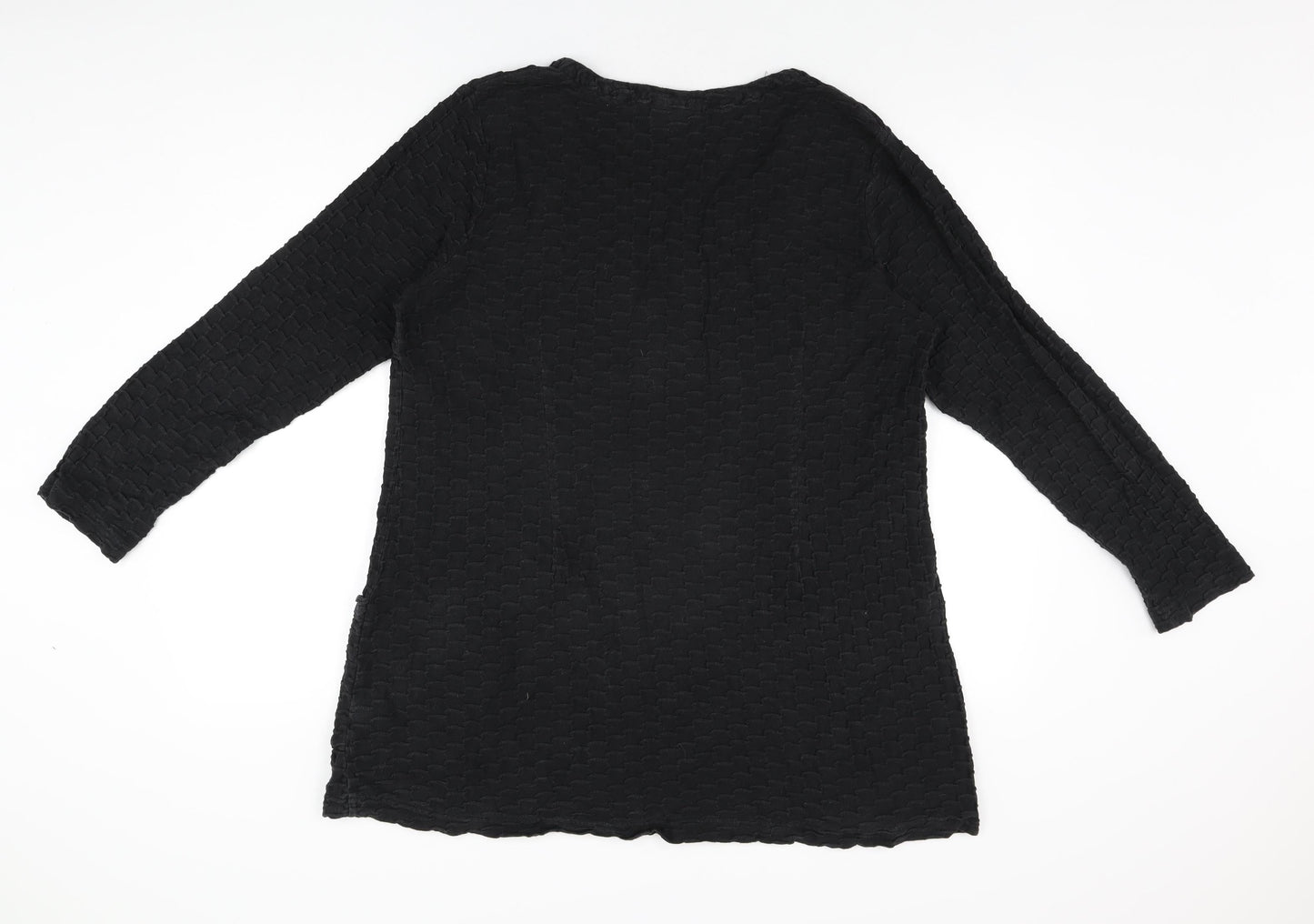 Womens UK Size 16 Tara Clothing Black Basic T-Shirt