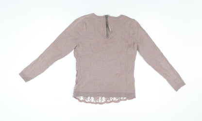 Womens UK Size 8 RJR.John Rocha Pink Basic T-Shirt