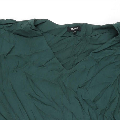 Womens UK Size XL Madewell Green Basic T-Shirt