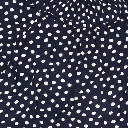 Womens UK Size 12 Marks and Spencer Blue Basic Button-Up
