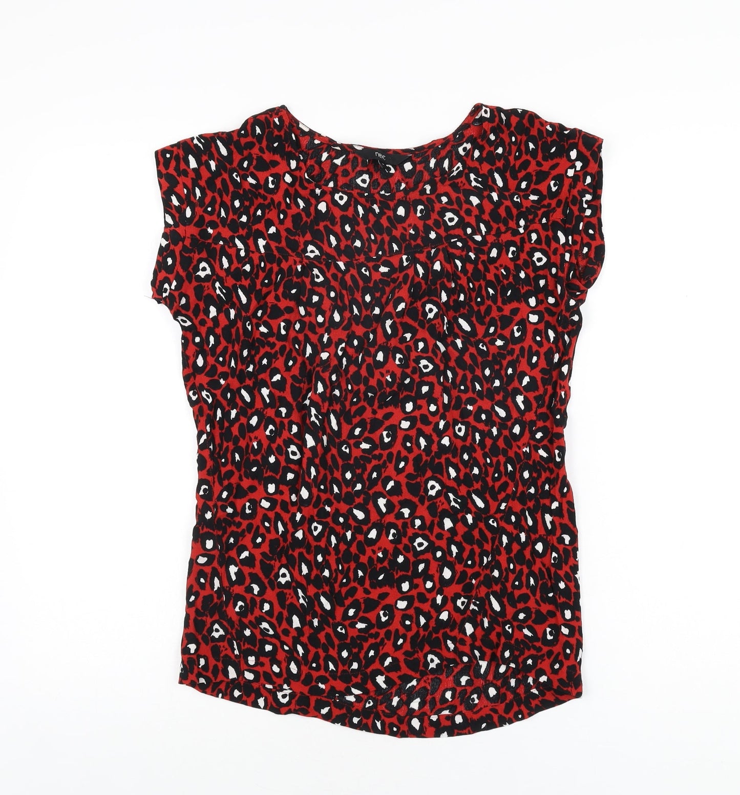 Womens UK Size 6 NEXT Red Basic T-Shirt