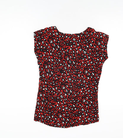 Womens UK Size 6 NEXT Red Basic T-Shirt