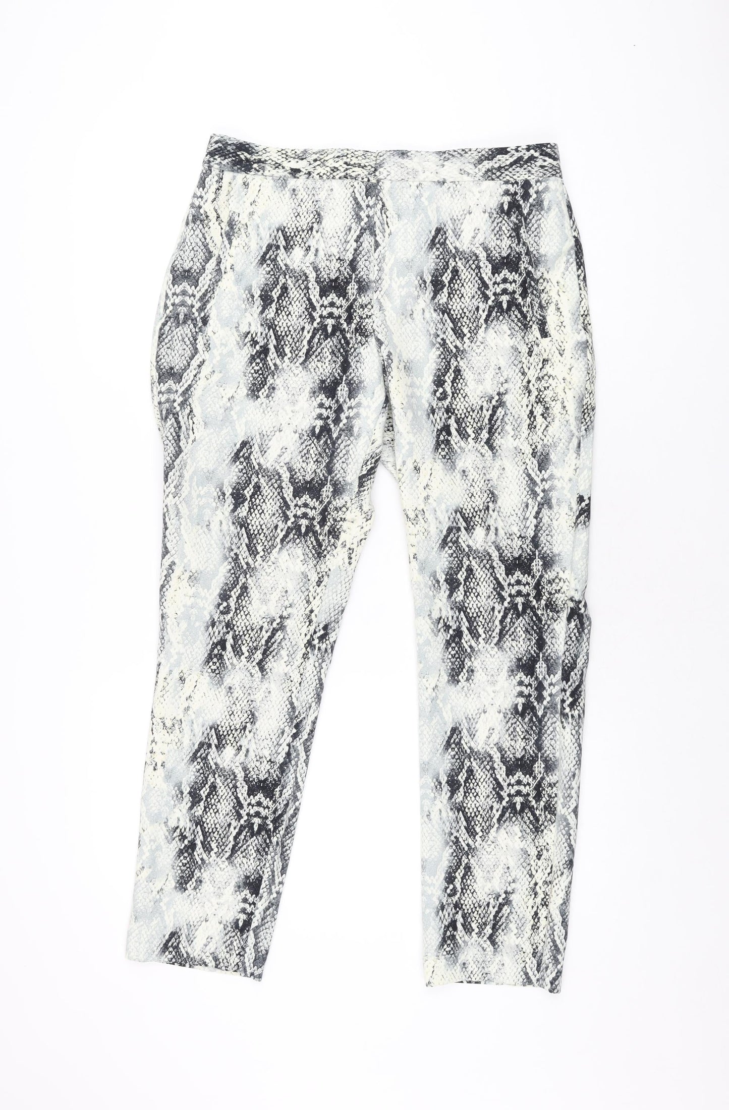 Womens UK Size M Zara Regular Fit  Grey Trousers