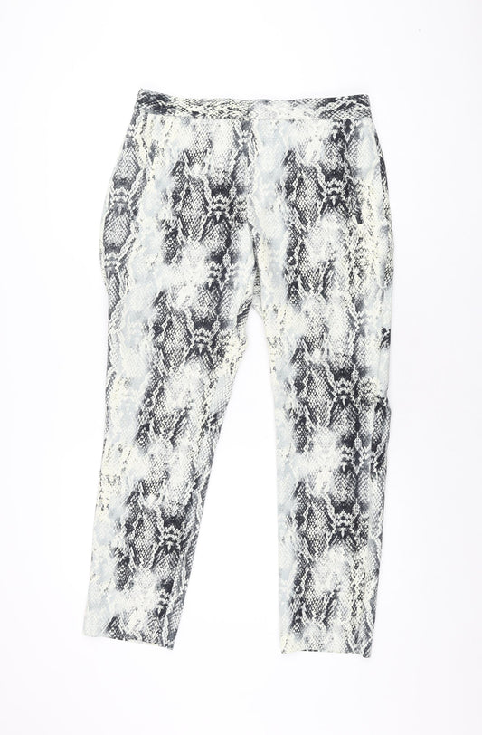 Womens UK Size M Zara Regular Fit  Grey Trousers