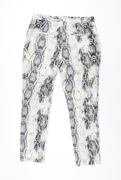 Womens UK Size M Zara Regular Fit  Grey Trousers