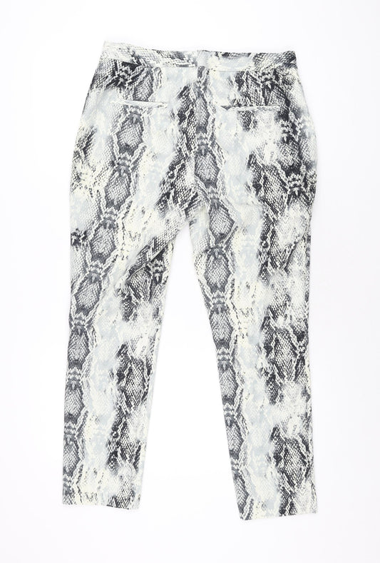 Womens UK Size M Zara Regular Fit  Grey Trousers
