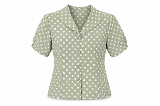 Womens UK Size 12 OPUS Green Basic Button-Up