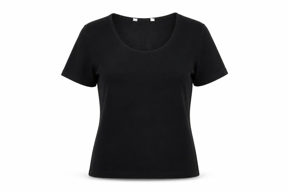 Womens UK Size 12 BHS Black Basic T-Shirt