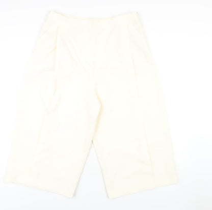 Finery Womens Ivory Polyester Capri Trousers Size 16 L20 in Regular Zip