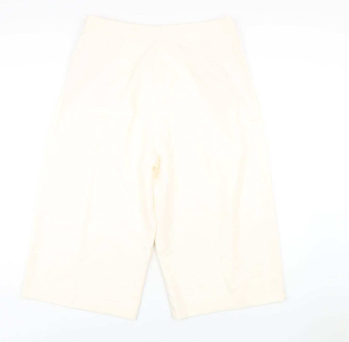 Finery Womens Ivory Polyester Capri Trousers Size 16 L20 in Regular Zip
