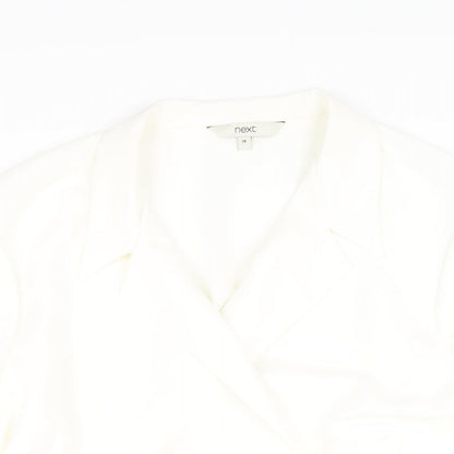 Womens UK Size 18 NEXT Ivory Wrap Blouse