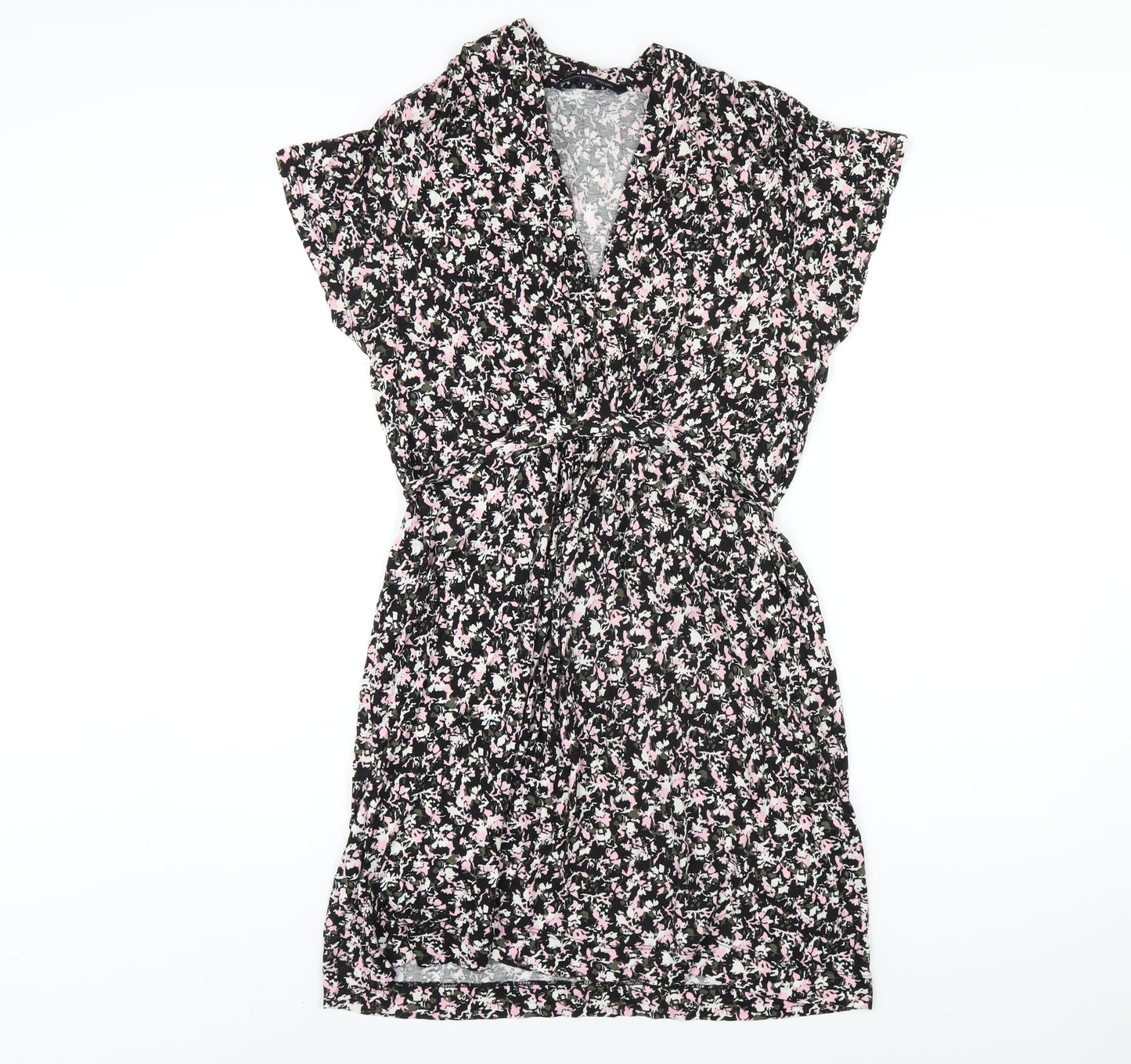 French Connection Womens Multicoloured Floral Viscose A-Line Size 14 V-Neck Pullover