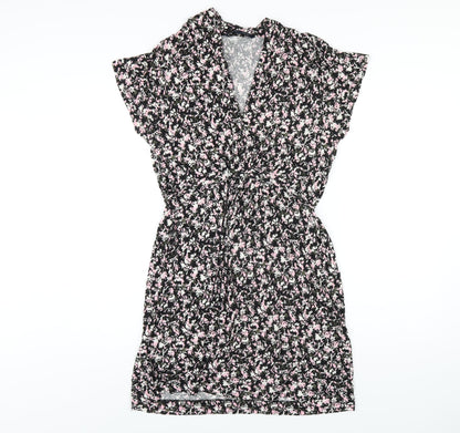 French Connection Womens Multicoloured Floral Viscose A-Line Size 14 V-Neck Pullover