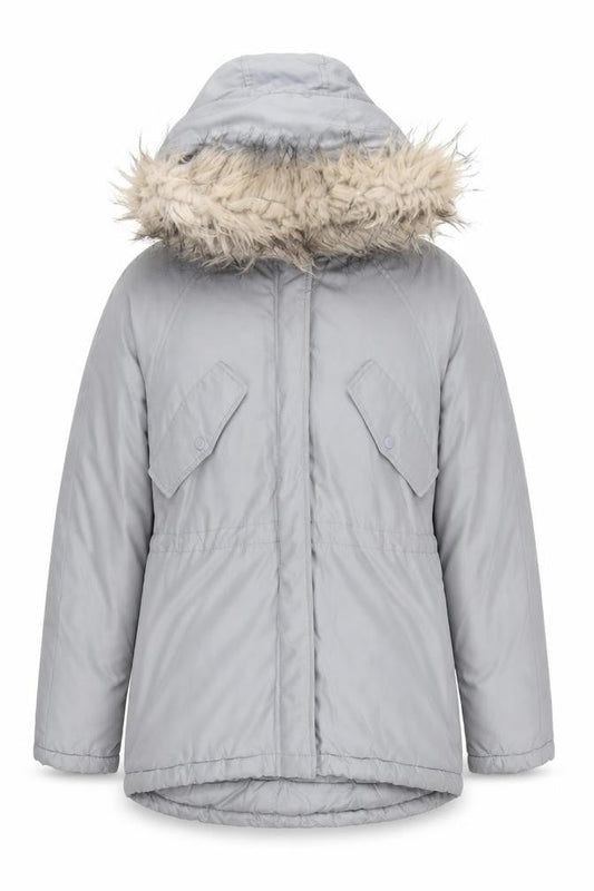 Womens UK Size XS H&M Grey Parka Coat