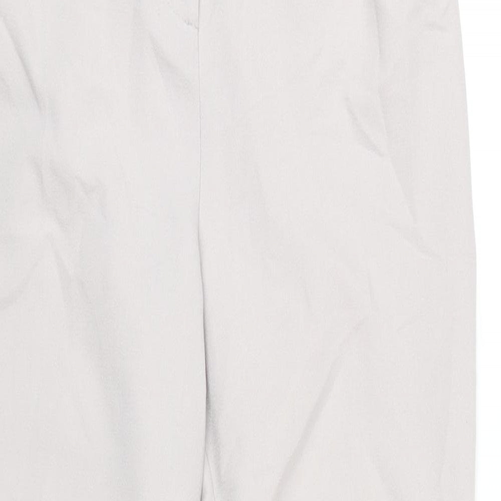 Missguided Womens Grey Polyester Trousers Size 8 L27 in Regular Zip