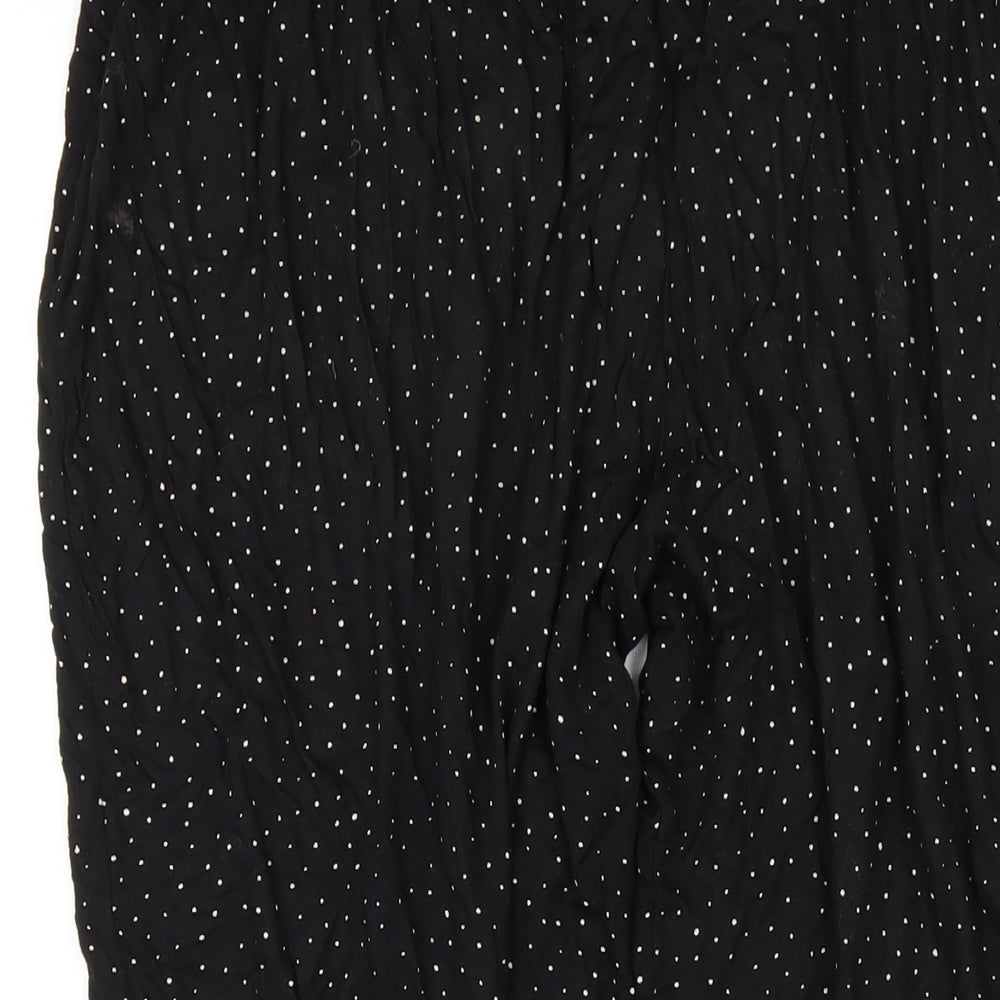 Womens UK Size S H&M Regular Fit Bloomer Black Trousers