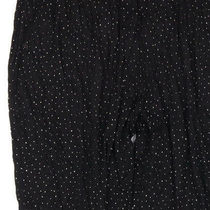 Womens UK Size S H&M Regular Fit Bloomer Black Trousers