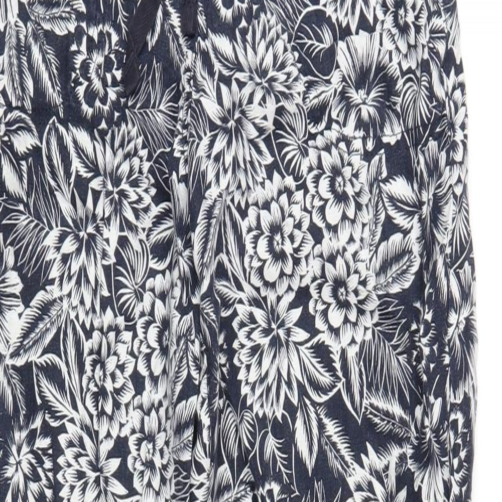 Womens UK Size 8 Marks and Spencer Regular Fit  Blue Trousers