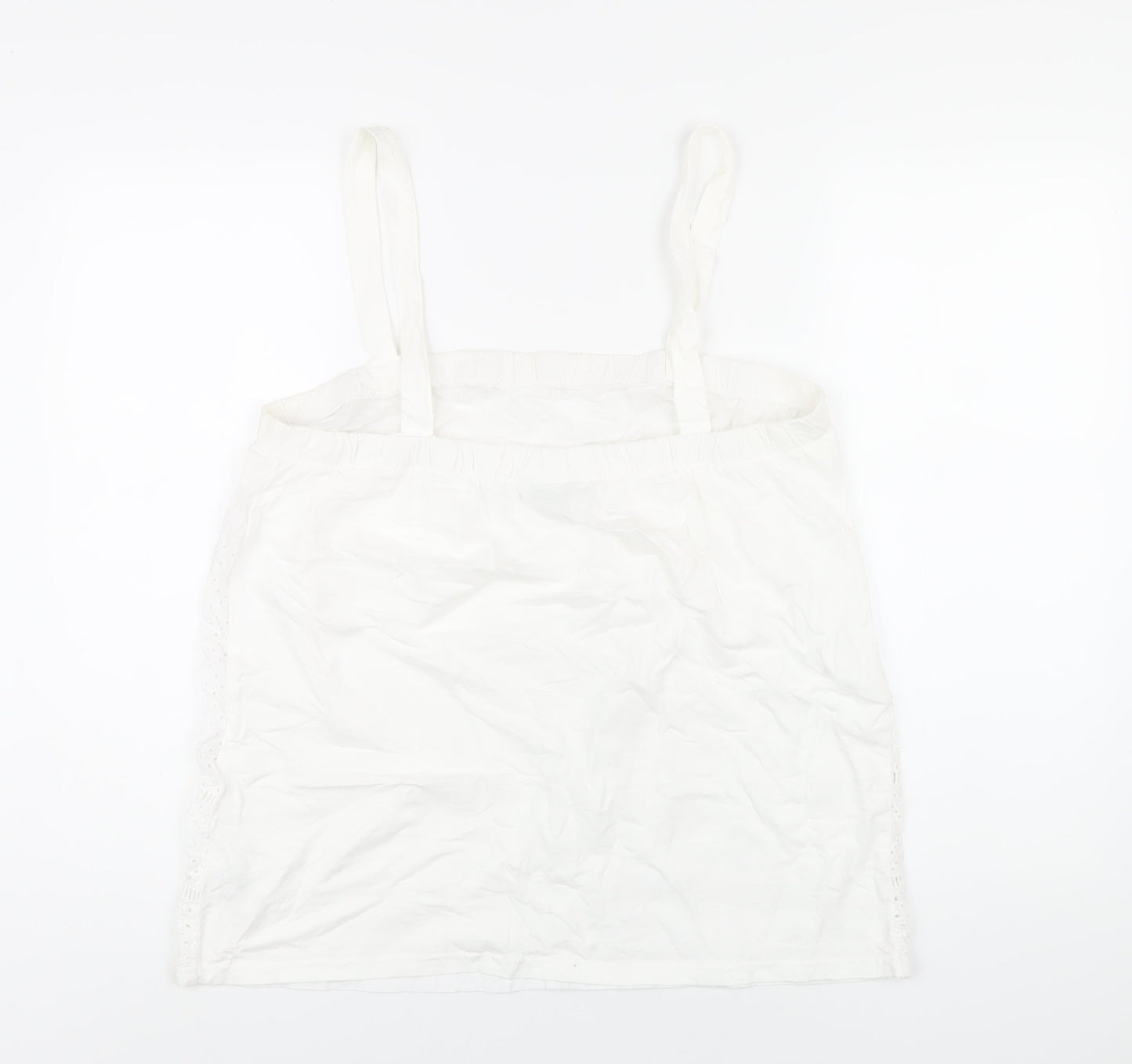 Womens UK Size 16 NEXT White Basic Tank