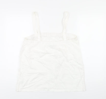 Womens UK Size 16 NEXT White Basic Tank