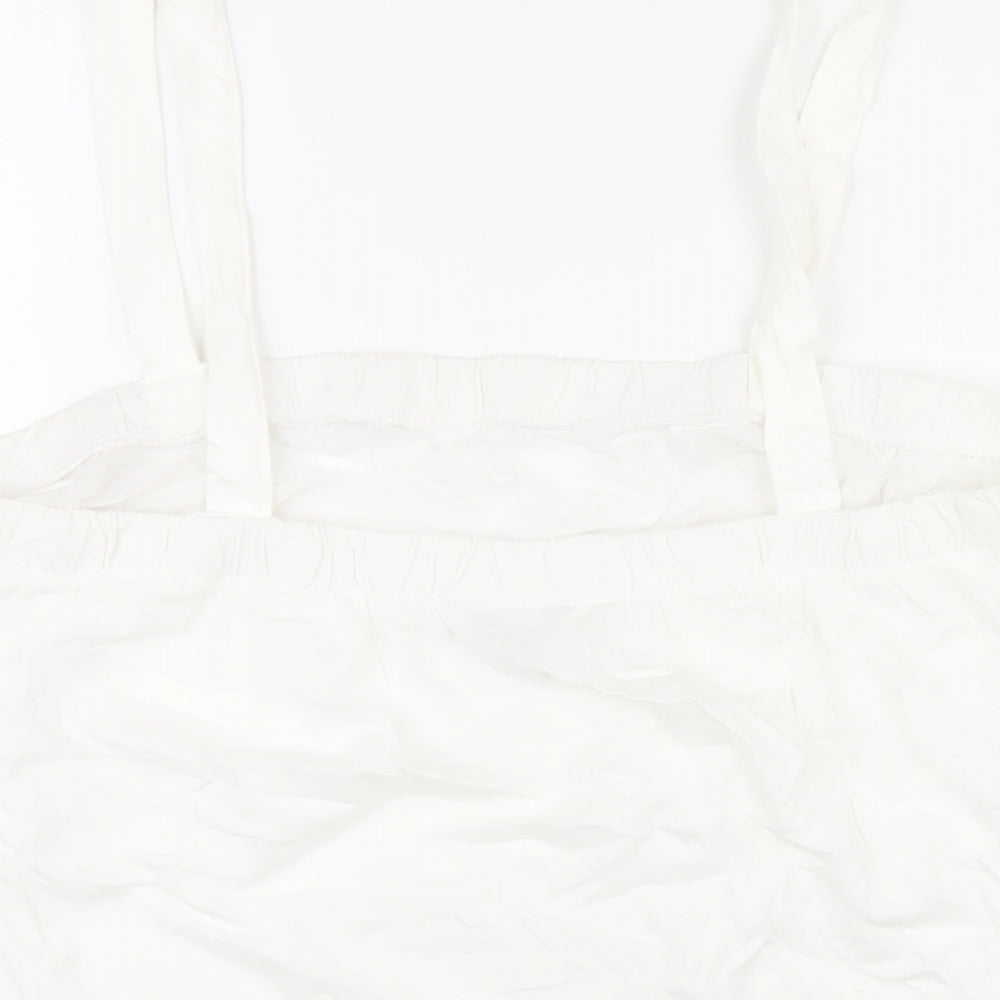 Womens UK Size 16 NEXT White Basic Tank