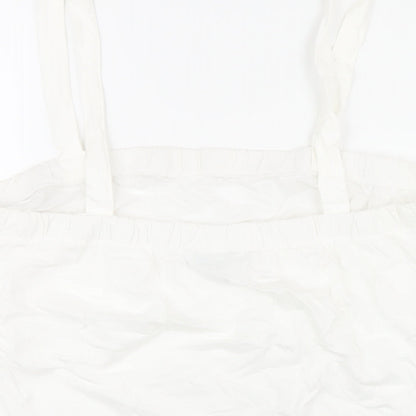 Womens UK Size 16 NEXT White Basic Tank