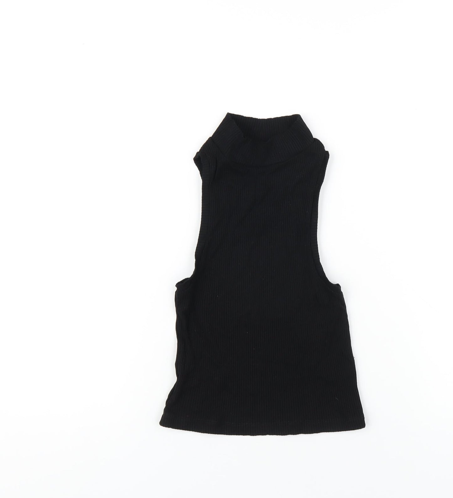 Womens UK Size 6 ASOS Black Basic T-Shirt