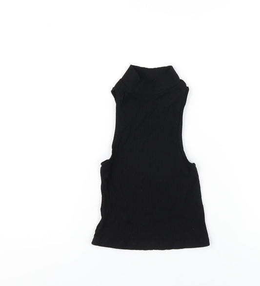 Womens UK Size 6 ASOS Black Basic T-Shirt