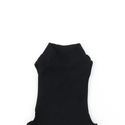 Womens UK Size 6 ASOS Black Basic T-Shirt