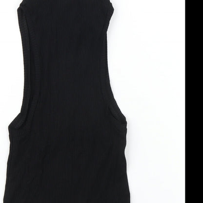 Womens UK Size 6 ASOS Black Basic T-Shirt
