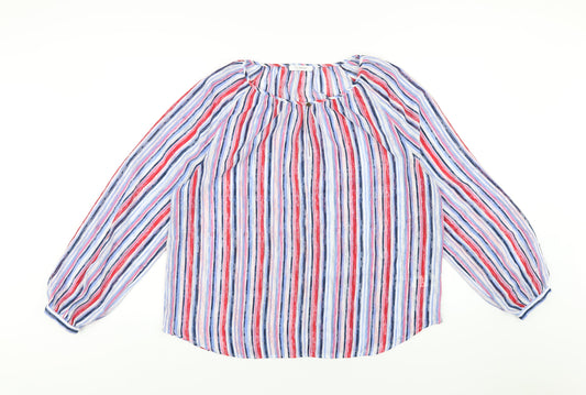 Womens UK Size 16 Classic Multicoloured Basic Blouse