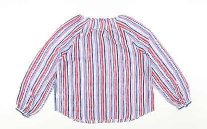 Womens UK Size 16 Classic Multicoloured Basic Blouse