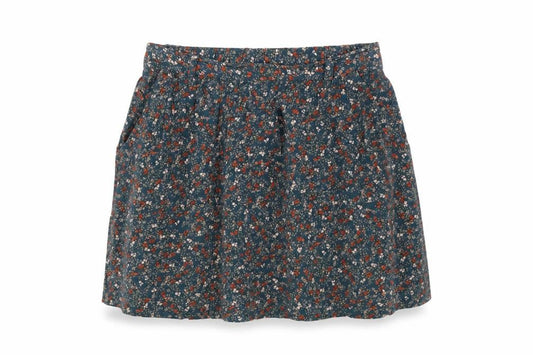 Indigo Womens Blue Floral Viscose A-Line Skirt Size 10