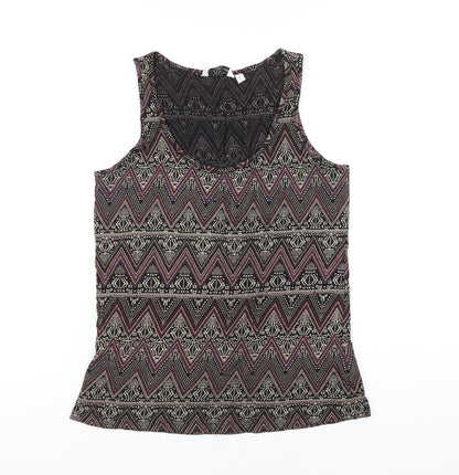 Womens UK Size 6 New Look Multicoloured Basic Tank