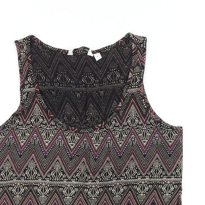 Womens UK Size 6 New Look Multicoloured Basic Tank