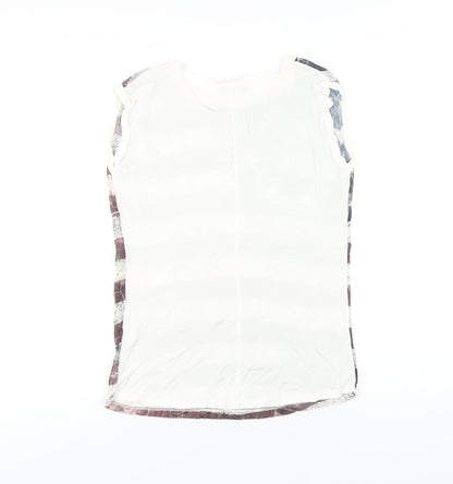 Womens UK Size 10 Exhibit Multicoloured Basic Tank