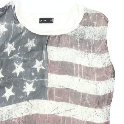 Womens UK Size 10 Exhibit Multicoloured Basic Tank