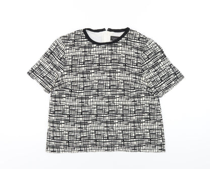 Womens UK Size 6 Topshop Black Basic T-Shirt