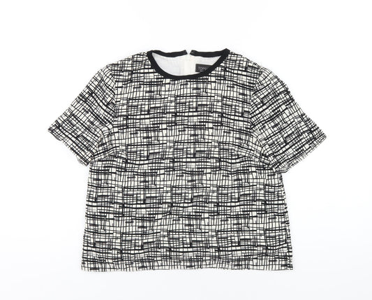 Womens UK Size 6 Topshop Black Basic T-Shirt