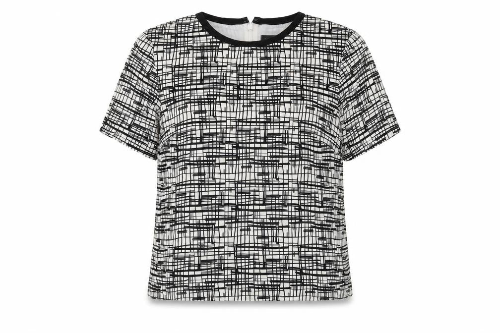 Womens UK Size 6 Topshop Black Basic T-Shirt