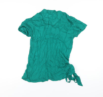 Womens UK Size 10 Crew Clothing Green Basic T-Shirt