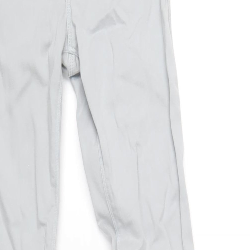 Zara Womens Grey Cotton Skinny Jeans Size 6 L31 in Regular Zip