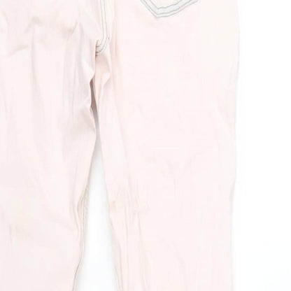 Zara Womens Pink Cotton Skinny Jeans Size 8 L28 in Regular Zip