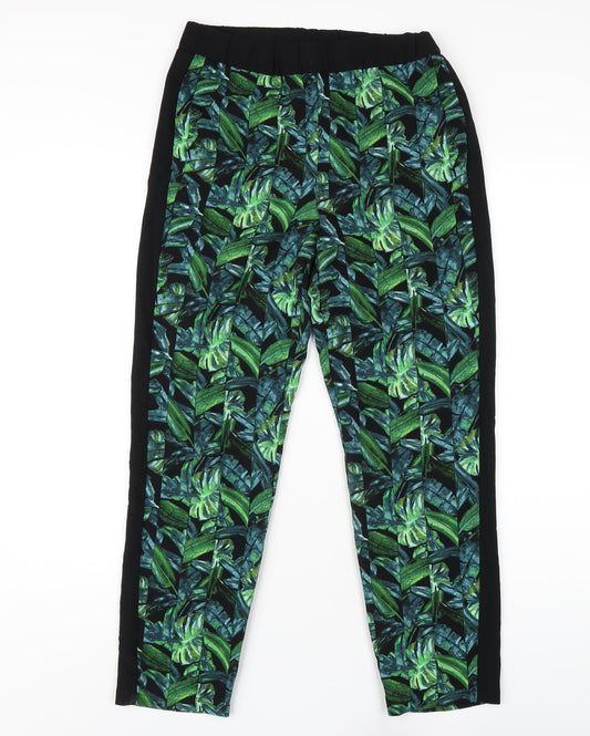 Womens UK Size 6 Topshop Regular Fit Sweatpants Green Trousers