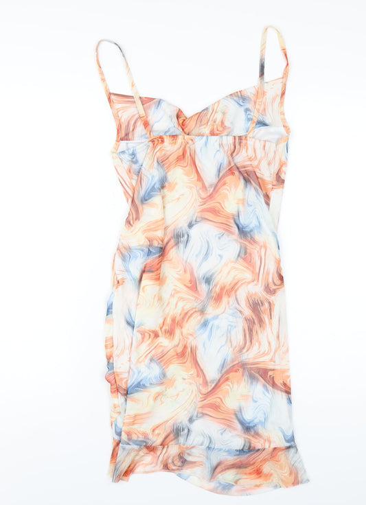 Missy Empire Womens Multicoloured Geometric Polyester Bodycon Size 14 Collared Pullover