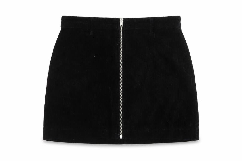 Womens UK Size 12 Topshop A-Line Corduroy Skirt