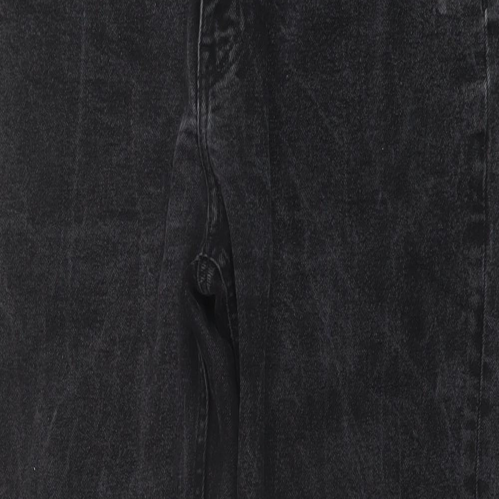 Monday Mens Black Cotton Straight Jeans Size 32 in L32 in Regular Button