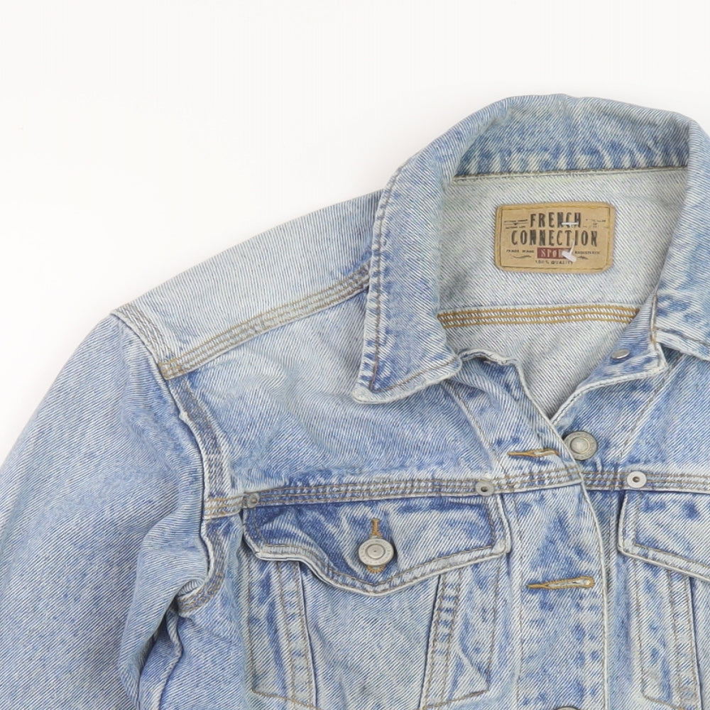 Womens UK Size S French Connection Blue Jacket